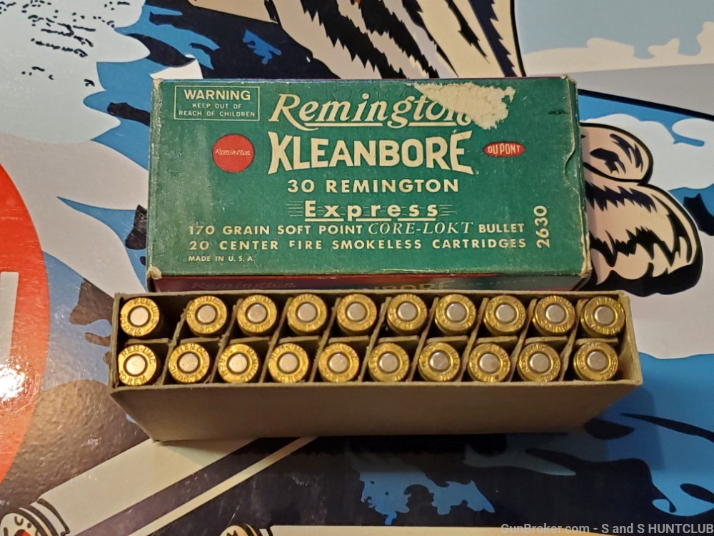 30 Remington Kleanbore 170 GR Soft Point Core-Lokt Model 8 14 81 141 Box 3-img-10