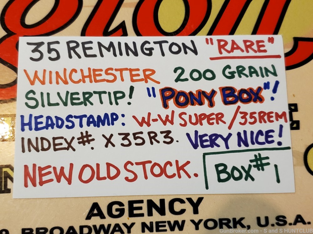 35 Remington Winchester SILVERTIP RARE Pony Box! MODEL 8 14 81 141 760 Nice-img-1