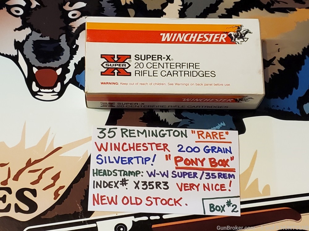 35 Remington Winchester SILVERTIP RARE Pony Box! MODEL 8 14 81 141 760 Nice-img-0
