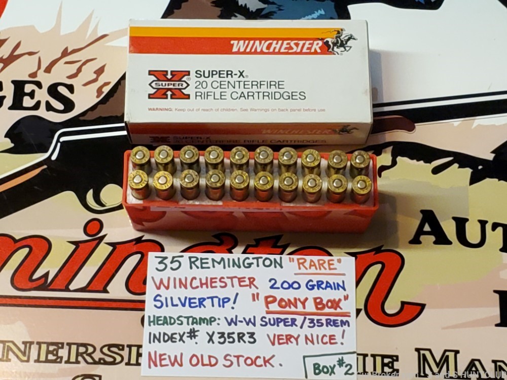 35 Remington Winchester SILVERTIP RARE Pony Box! MODEL 8 14 81 141 760 Nice-img-18