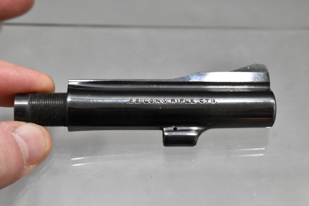 Smith & Wesson S&W 4" 22 LR Blued Barrel For Pinned Revolver-img-0