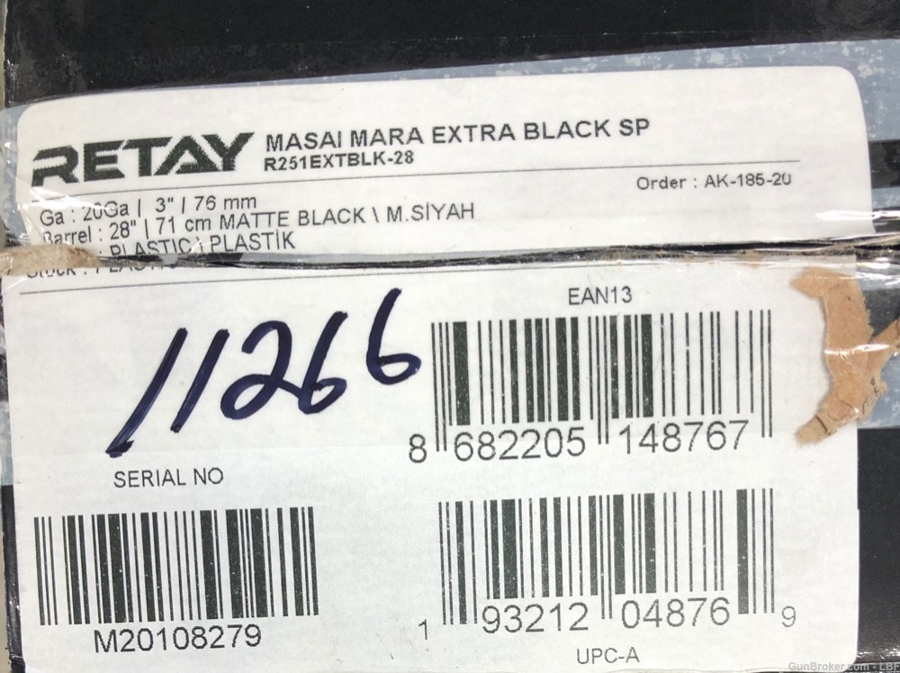 Retay Masai Mara 20ga 28"BbL. Black Synthetic -img-5