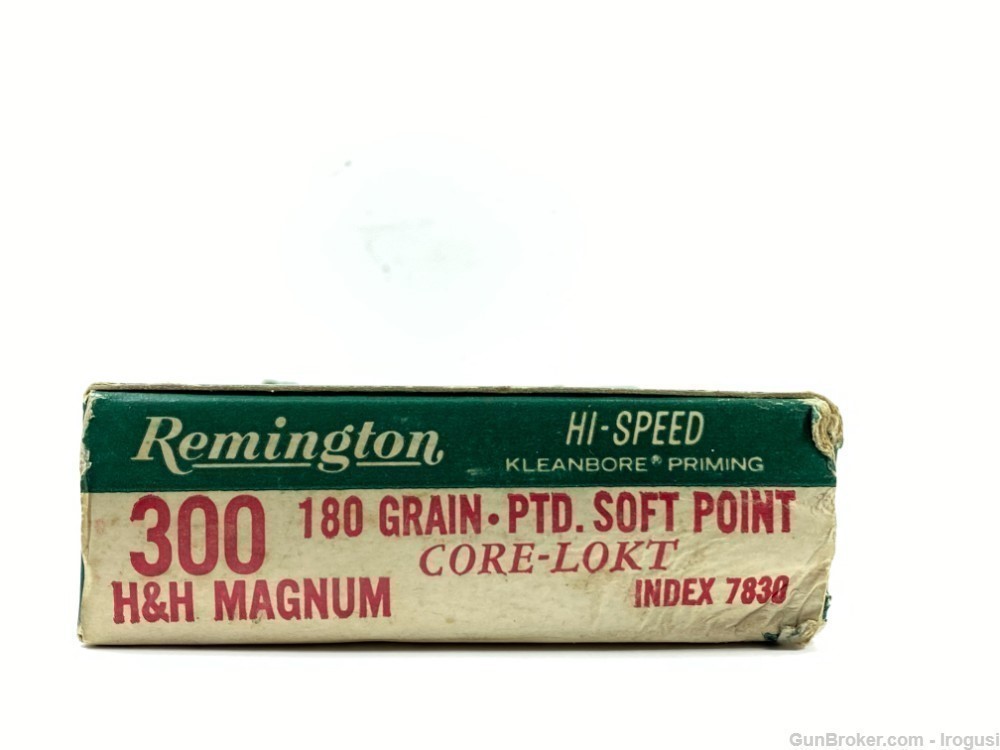 Remington .300 H&H Magnum Mag 180 Gr PSP Core Lokt FULL Vintage Box-img-4