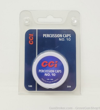 CCI 309 #10 Muzzleloader Percussion Caps 1000 count-img-0