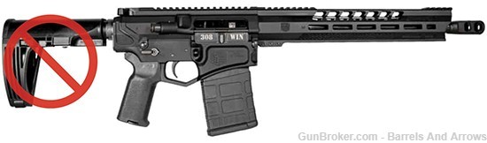 DiamondBack Firearms DB10 308WIN 13.5" BUFFER TUBER ONLY-img-0
