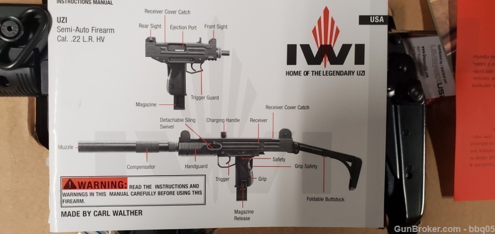 IWI UZI SMG Carbine German Folding 22 LR  New!  LAYAWAY OPTION-img-4