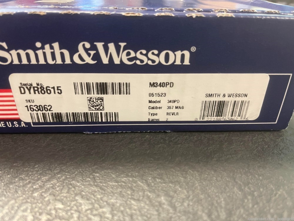 Smith & Wesson Airlite S&W 163062 340 PD 357 Mag 5rd 1.875" NO CC FEES-img-2