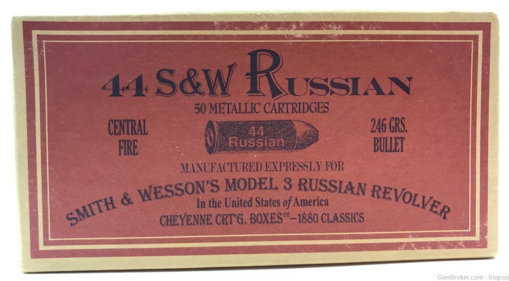 Cheyenne Cartridge 1880 Classics .44 Russian 246 Grs FULL 50 Rounds 979-PX -img-0