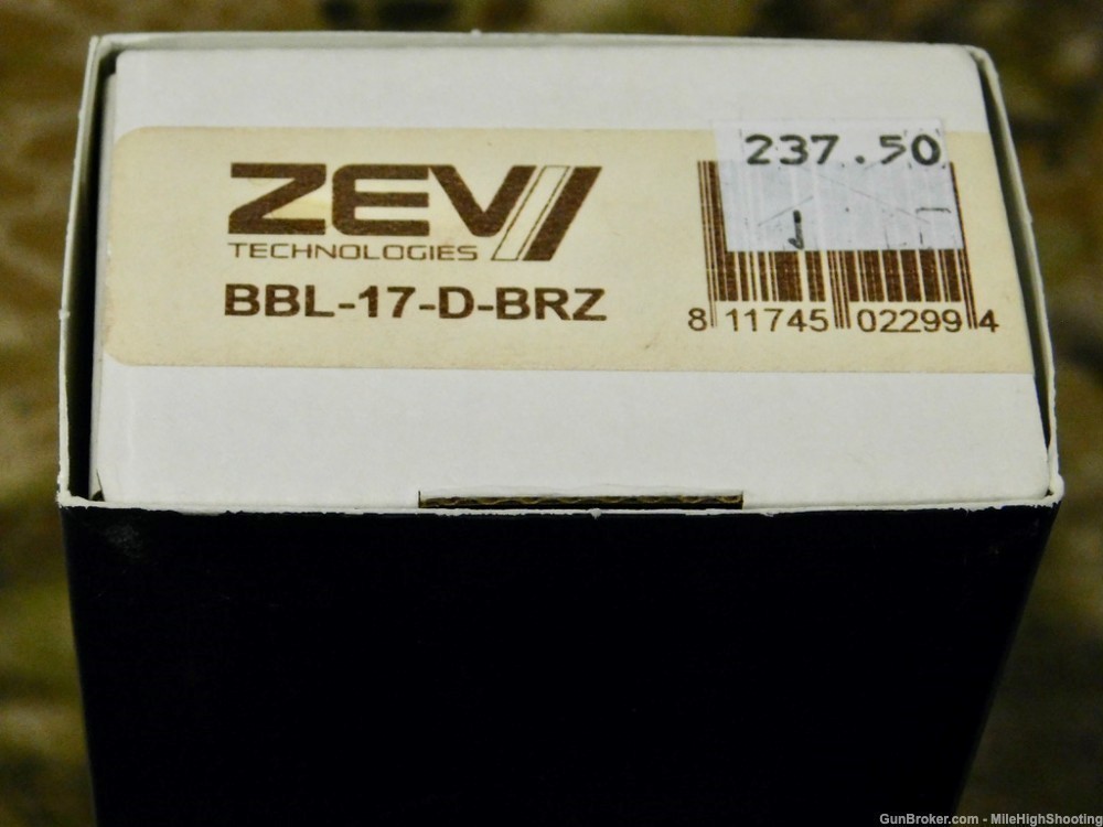 ZEV 9mm Bronze Dimpled G17 Barrel BBL-17-D-BRZ-img-6