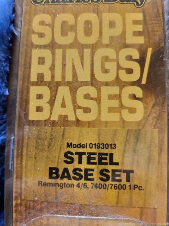 Charles Daly scope rings/Bases #0193013 steel Base set-img-1