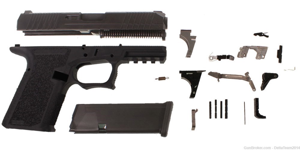 Polymer80 PFC9 Black Compact 'AFT' Complete Handgun Kit - 15 Round Mag-img-0