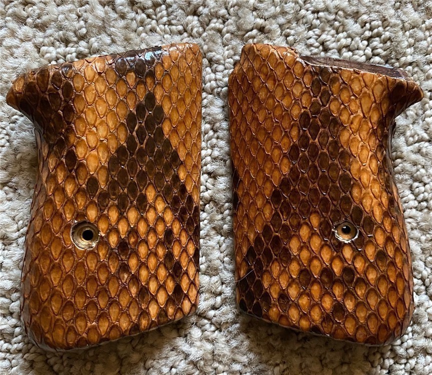 Genuine Python Skin Grips for Walther PPK GRIPS ONLY-img-2