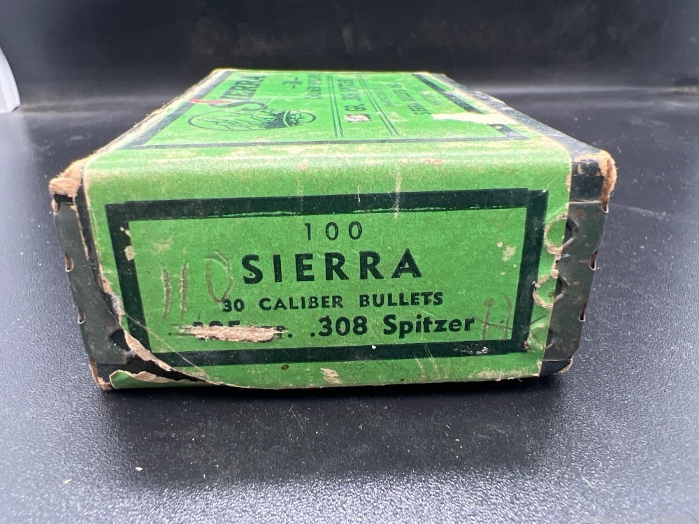 Sierra bullets box  30 cal .308 Spitzer-img-1