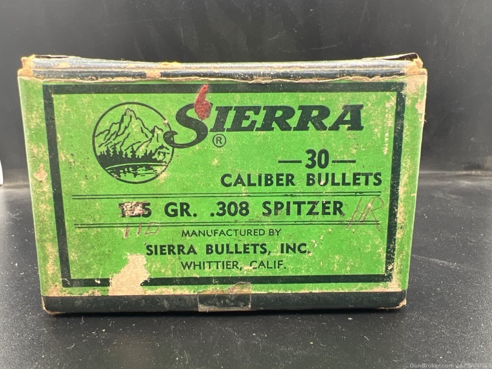 Sierra bullets box  30 cal .308 Spitzer-img-0