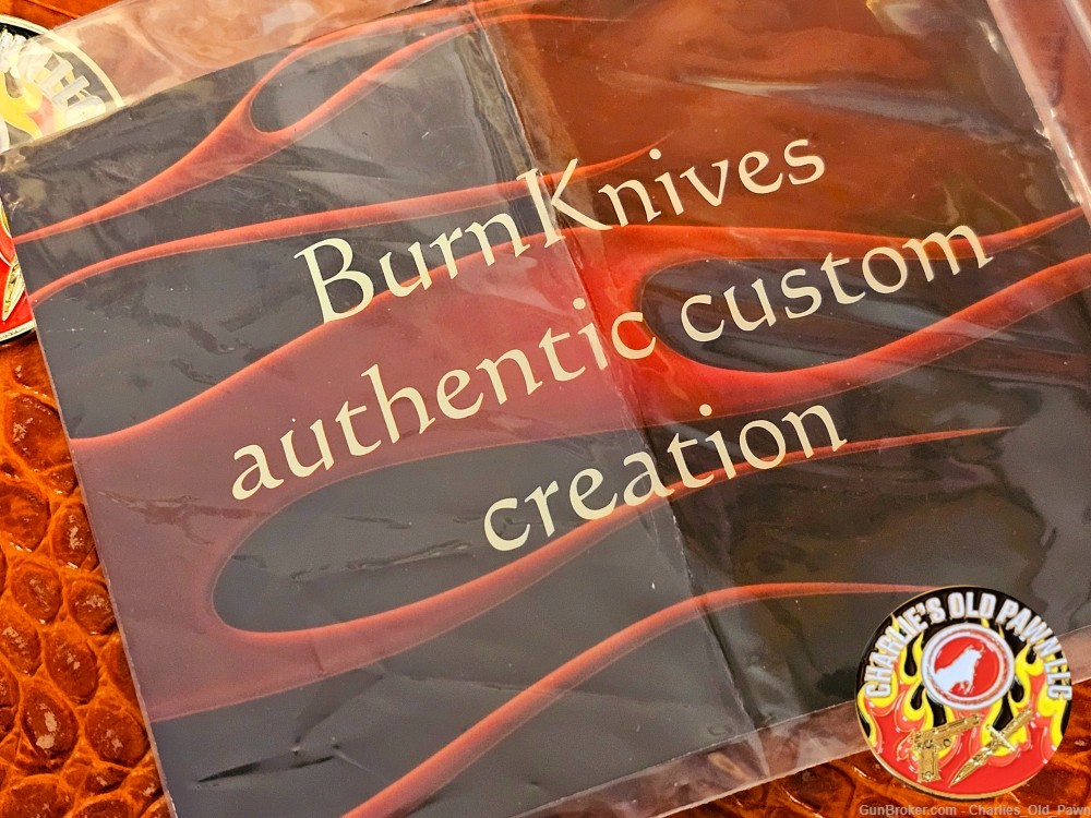 BURN Custom Knives - Constantine Razor D/A OTF 154CM Polished DE Blade-img-10