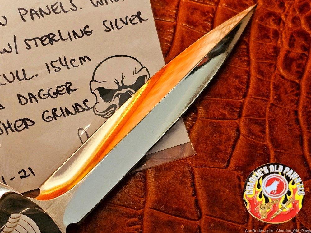 BURN Custom Knives - Constantine Razor D/A OTF 154CM Polished DE Blade-img-4