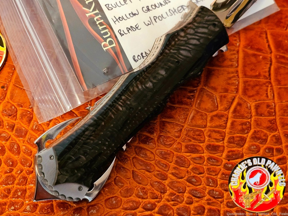 BURN Custom Knives - Constantine Razor D/A OTF 154CM Polished DE Blade-img-6