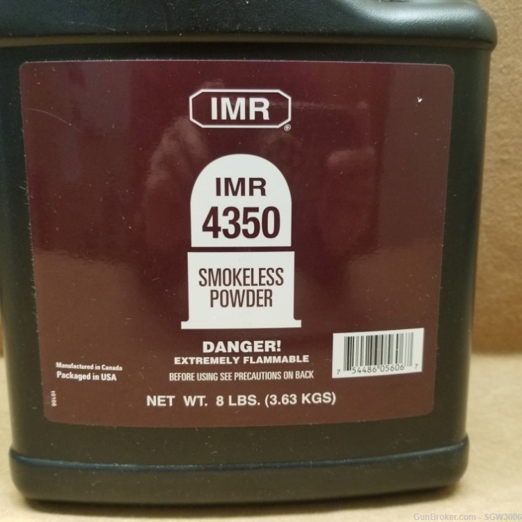 IMR 4350 Smokeless Powder  – 8LB-img-1