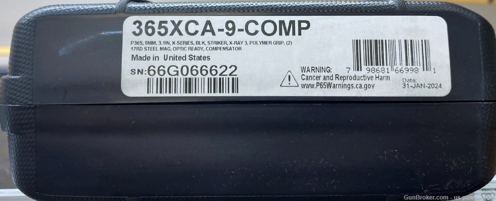 SIG SAUER P365 X-MACRO COMP 9MM 365XCA-9-COMP NEW-img-1