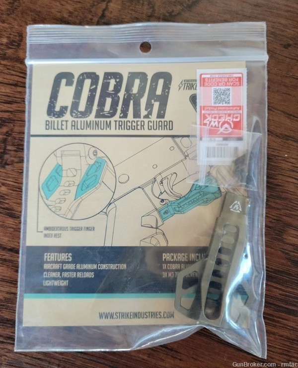 Strike Industries Cobra Billet Aluminum Trigger Guard -SI-BTG-COBRA FDE NEW-img-2
