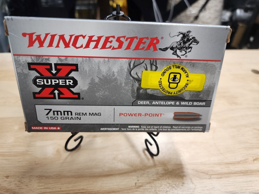 Winchester Power Point 150 GR. 7mm rem mag Nos box of 20-img-0