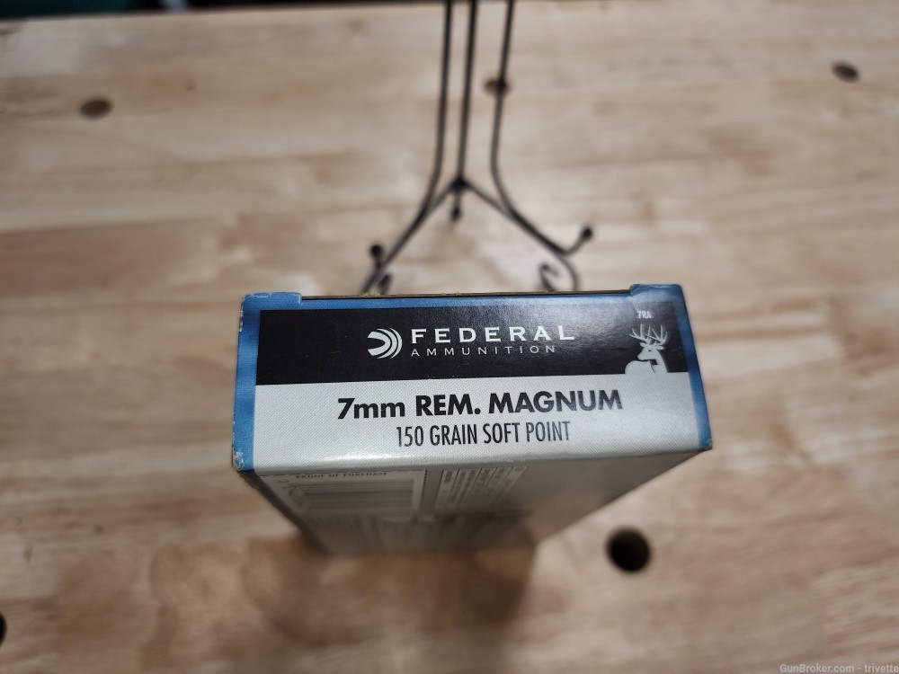 Federal 7mm Remington magnum power shok 150 box of 20 nos-img-7