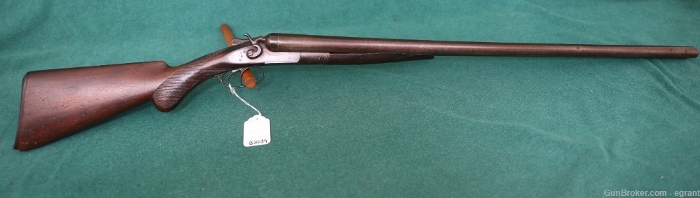 B2039 Remington 1889 10ga hammer side by side 10 gauge Damascus-img-1