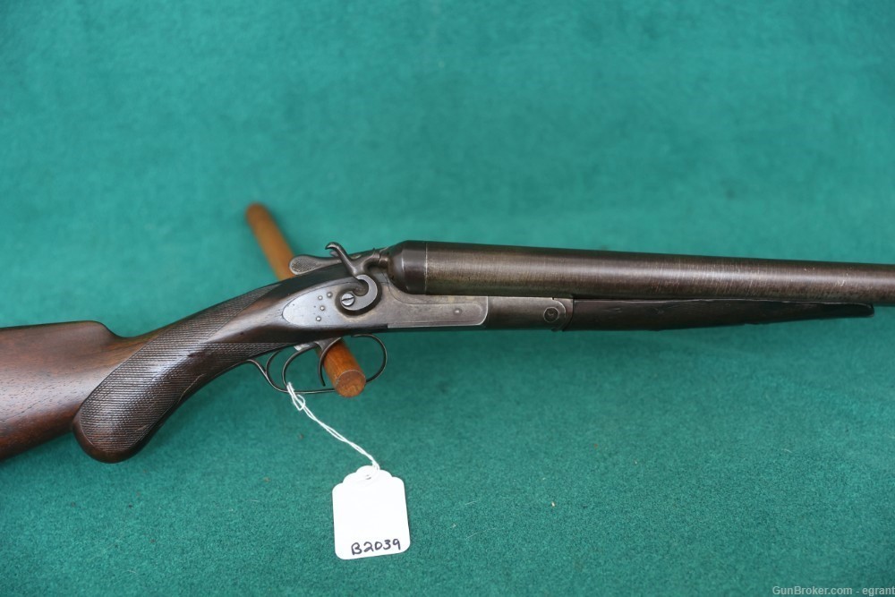 B2039 Remington 1889 10ga hammer side by side 10 gauge Damascus-img-0