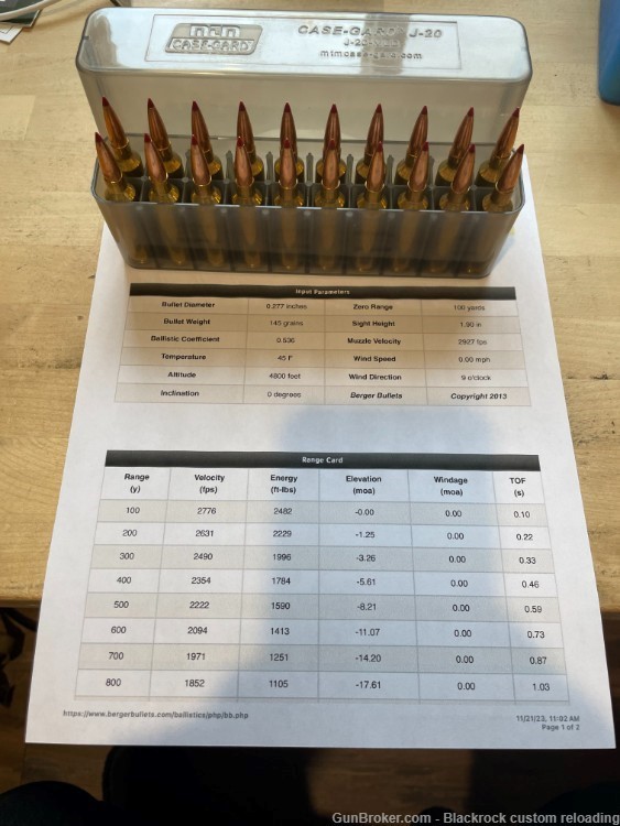 6.8 Western, Blackrock Custom Loading, 145gr. ELD-X Bullet-img-2