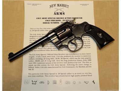 Very Fine, Near Mint Colt Army Special Revolver, .38 Special, c. 1919