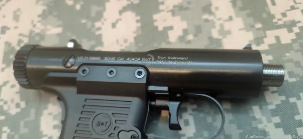 B&T   Station Six-45  45 ACP integrally suppressed bolt action pistol pkg.-img-1