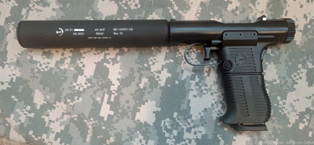 B&T   Station Six-45  45 ACP integrally suppressed bolt action pistol pkg.-img-0