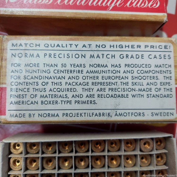 Vintage Norma .30 Luger new match grade brass Free shipping-img-3