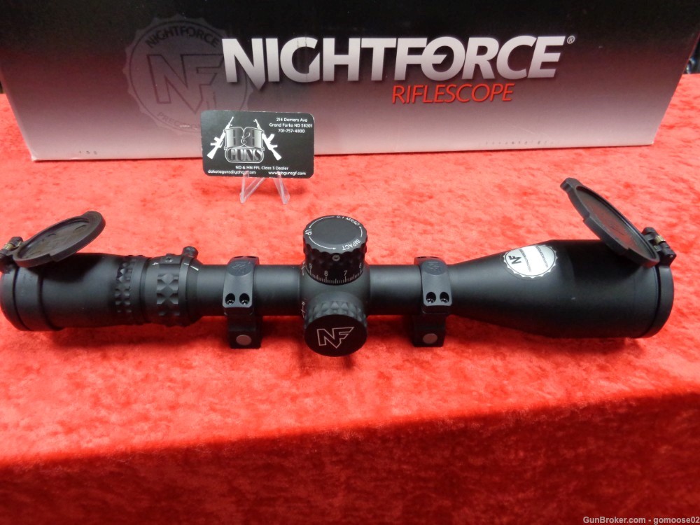 Nightforce NX8 C625 4-32x50mm F1 MIL C Zerostop Rifle Scope & Rings I TRADE-img-0