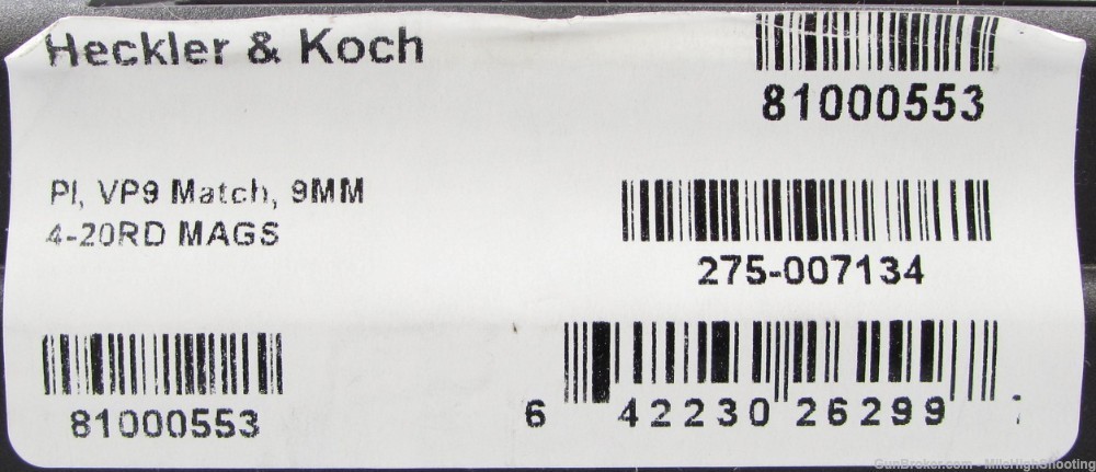 DEMO: Heckler & Koch HK VP9 Match Optic Ready 9mm 81000553-img-11