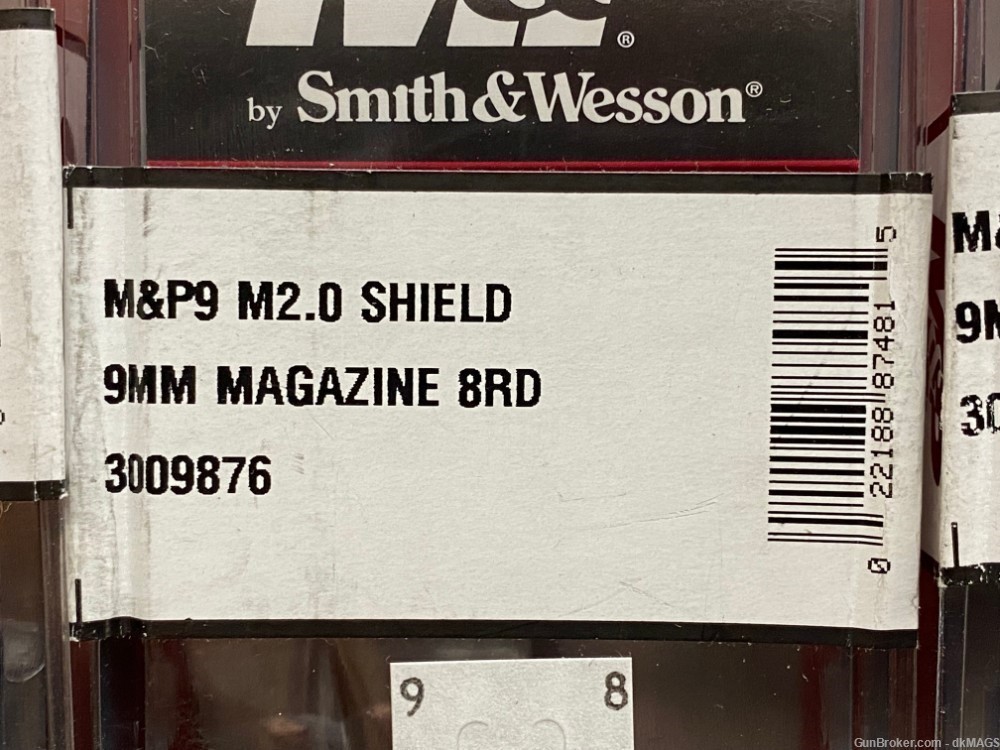 3 S&W M&P9 M2.0 Shield 9mm 8 Round Magazines-img-1