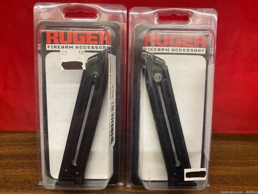 2 Ruger MkIII .22LR 10 Round Magazines-img-0