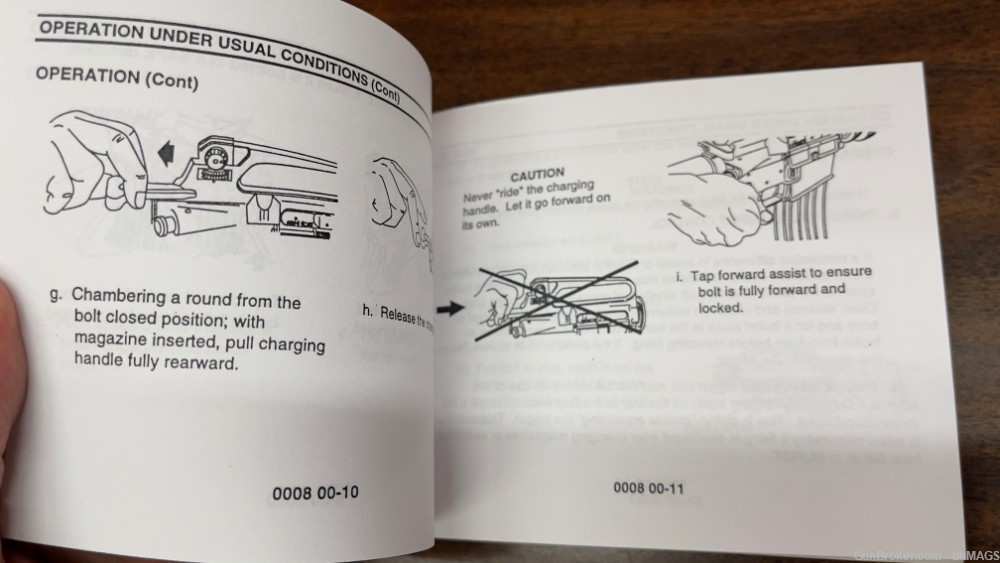 1998 Army Air Force Navy Operator's Manual for AR15 M4 M16-img-3