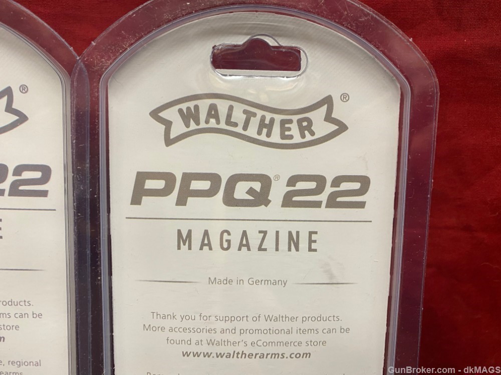 2 Walther Arms PPQ 12rd Magazines .22LR-img-7