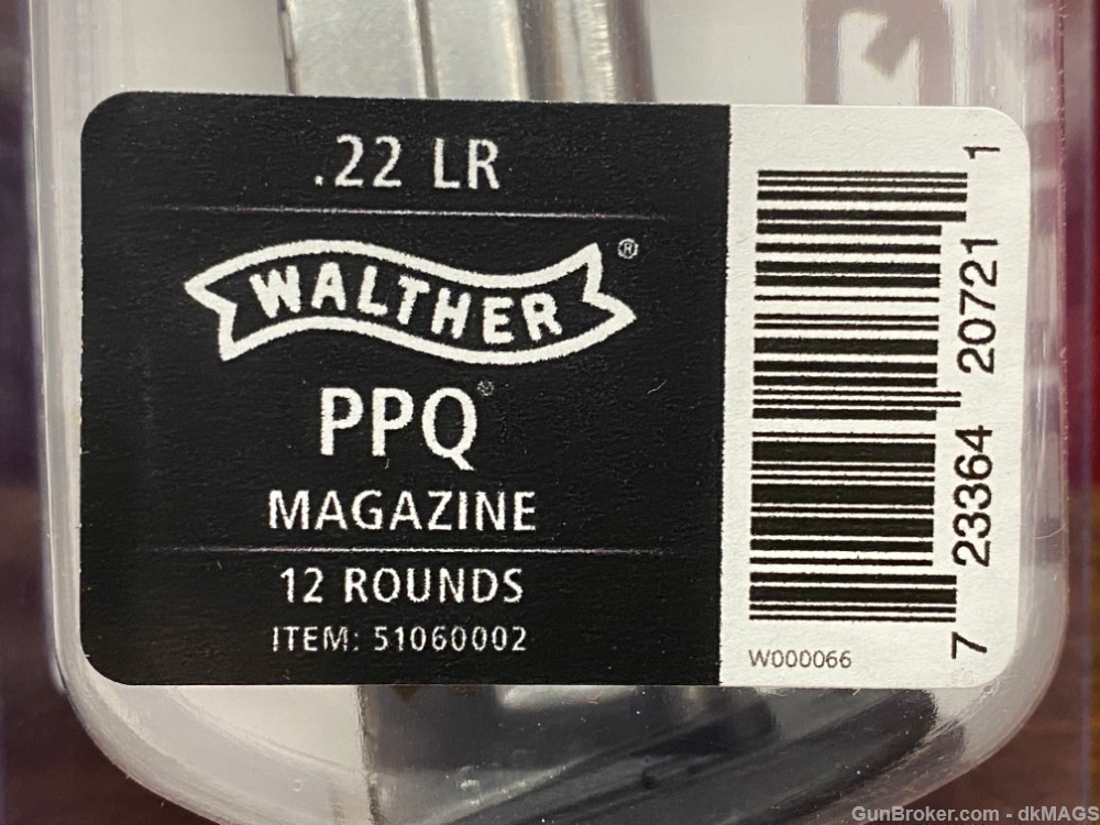 2 Walther Arms PPQ 12rd Magazines .22LR-img-1