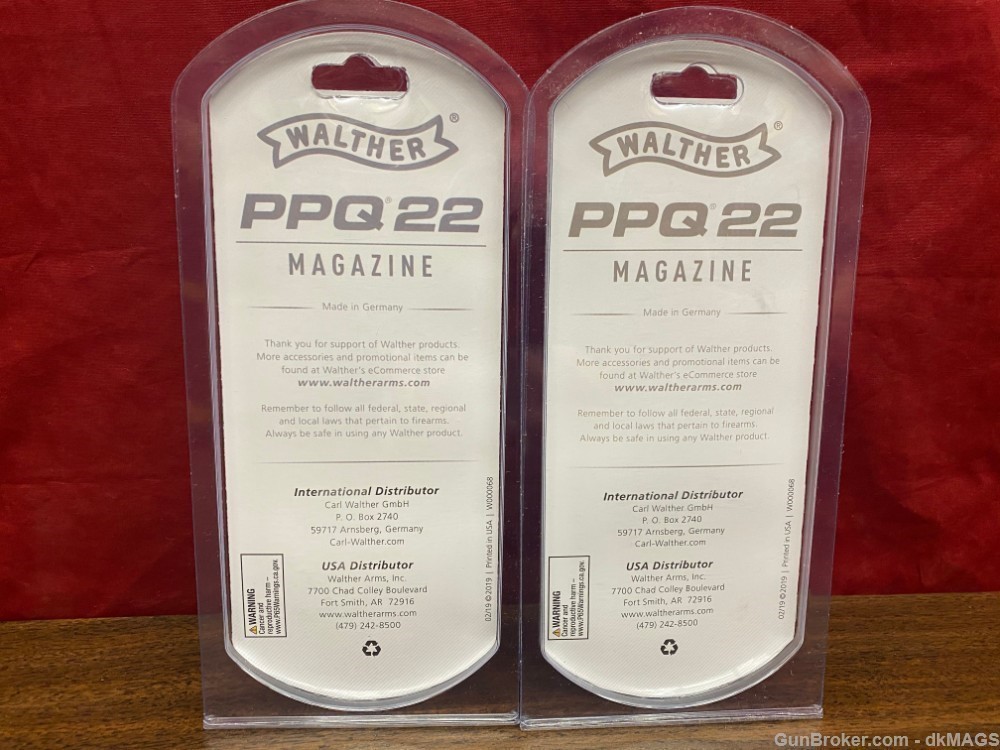 2 Walther Arms PPQ 12rd Magazines .22LR-img-6