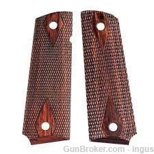 CABOT 1911 DOUBLE DIAMOND ROSEWOOD FACTORY GRIPS (NEW)-img-0