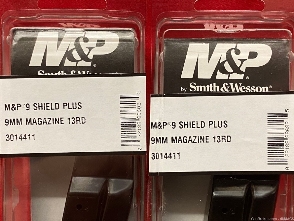 2 S&W M&P9 Shield Plus 9mm 13rd Magazines-img-1