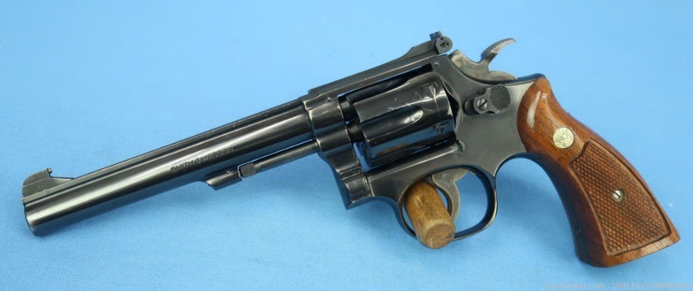Smith & Wesson Model 48-4 22 Magnum 6" Blued Revolver 1977 -img-0