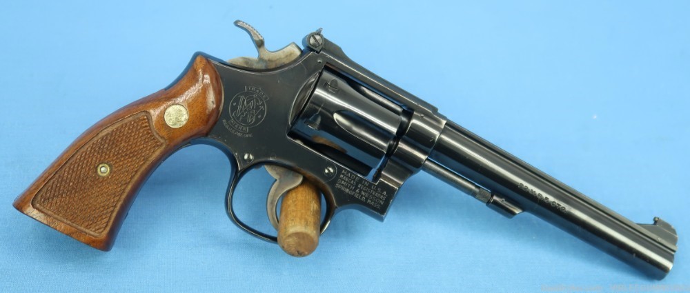 Smith & Wesson Model 48-4 22 Magnum 6" Blued Revolver 1977 -img-28