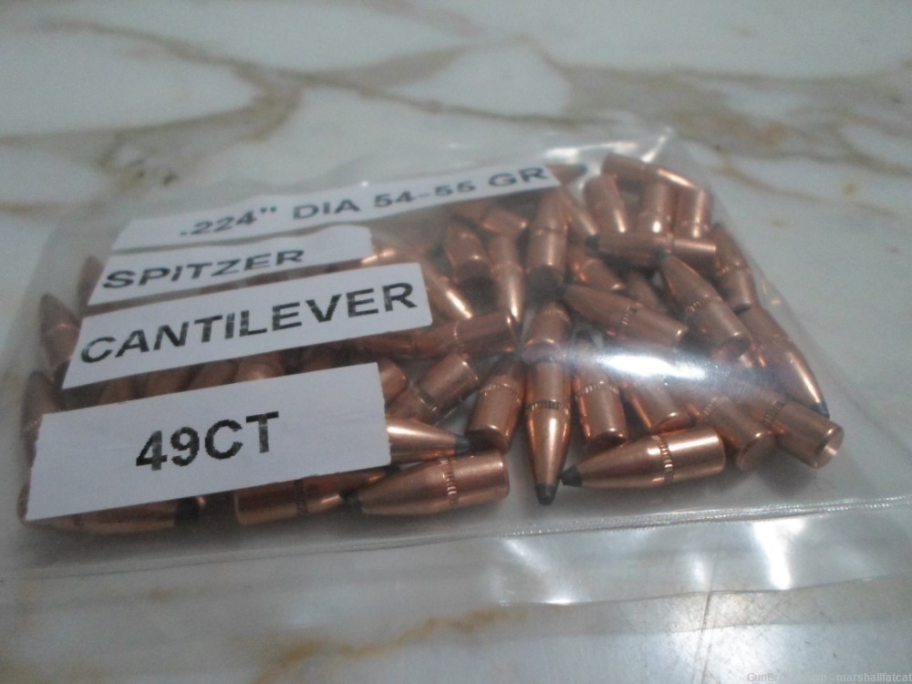 .224" Dia 54-55 Gr Spitzer Cannelure 49ct.-img-1