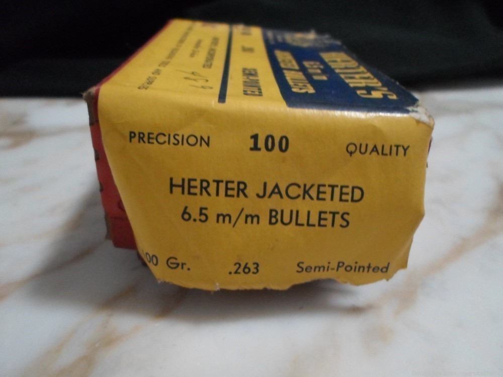 Herters Jacketed 6.5mm .263" Dia 100 Grain Semi-Pointed 57ct-img-0