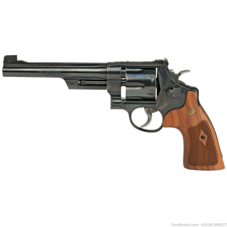 Smith & Wesson 150341 27 Classic Revolver 357 MAG, 6.5 in, Checkered Square-img-0