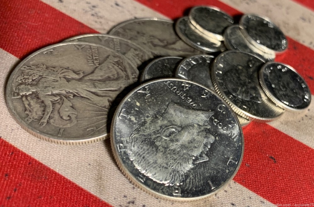 90% Silver 12 Coin Lot Quarters Dimes Half Dollars JFK-img-10