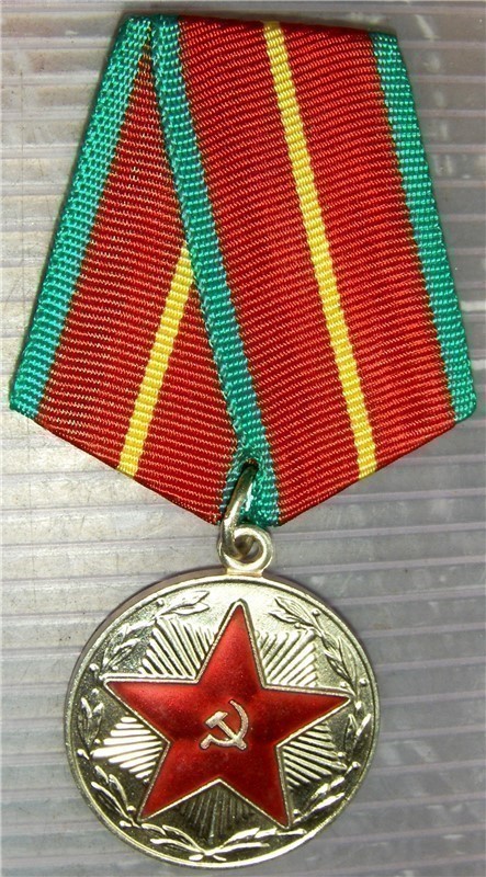 Original Russian Irreproachable Service medal Long Service, 1st class-img-0